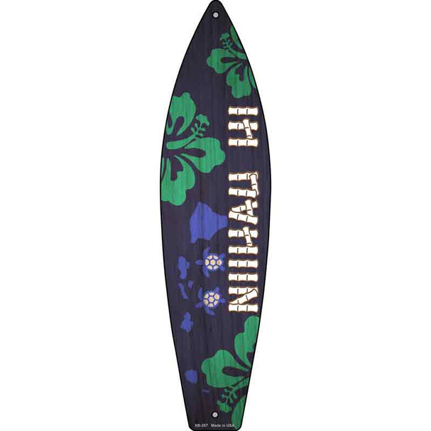Niihau Hawaii Wholesale Novelty Metal Surfboard Sign