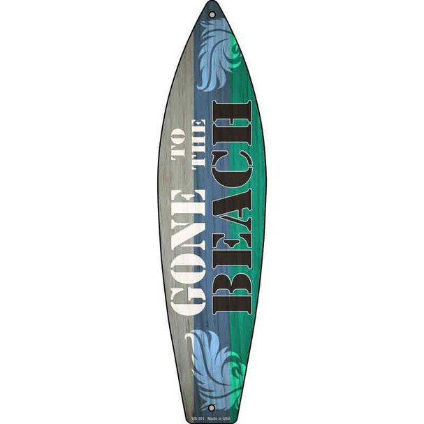Gone To The Beach Wholesale Novelty Metal Surfboard Sign
