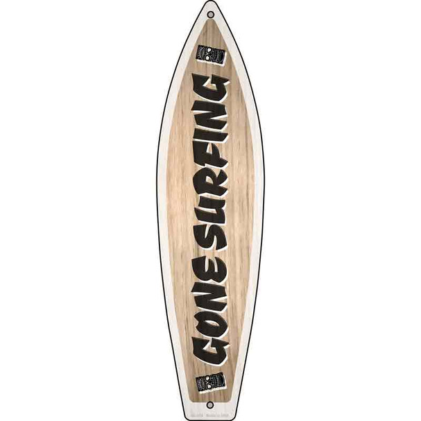 Gone Surfing Wholesale Novelty Metal Surfboard Sign