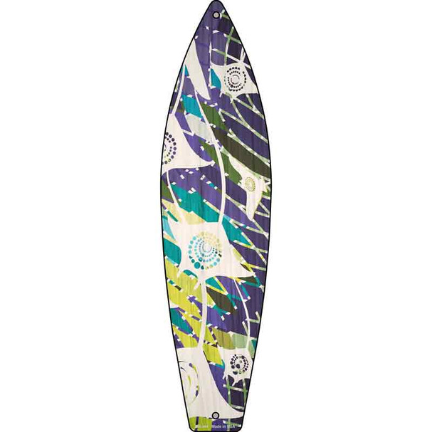Stingray Pattern Wholesale Novelty Metal Surfboard Sign