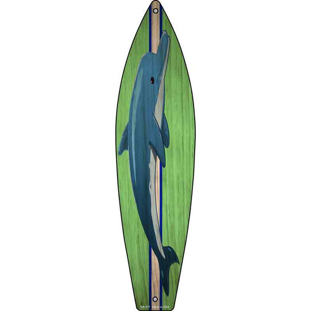 Dolphin Wholesale Novelty Metal Surfboard Sign