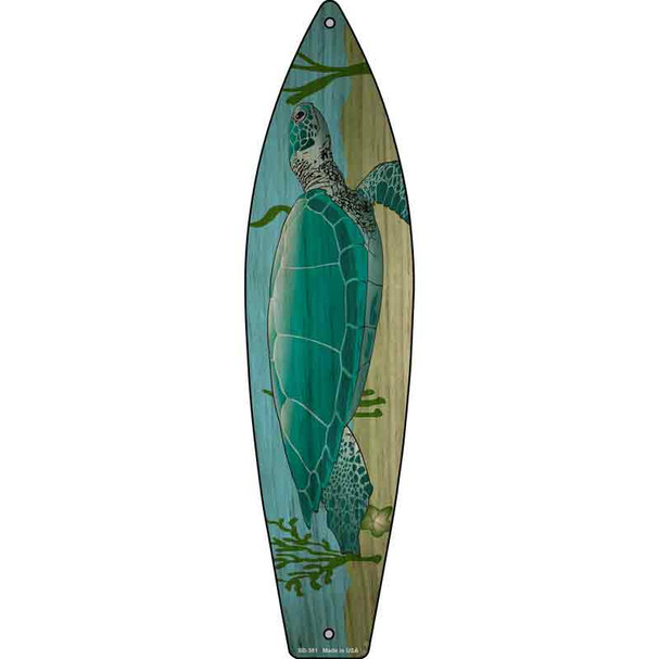 Sea Turtle Wholesale Novelty Metal Surfboard Sign