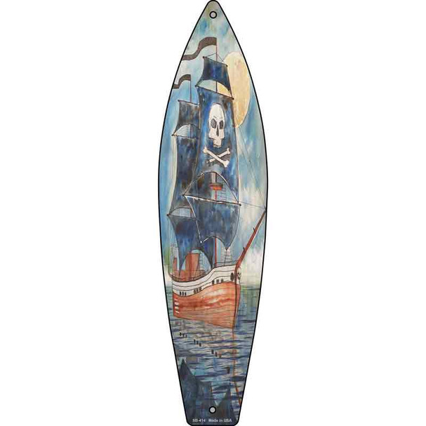 Pirate Ship Wholesale Novelty Metal Surfboard Sign