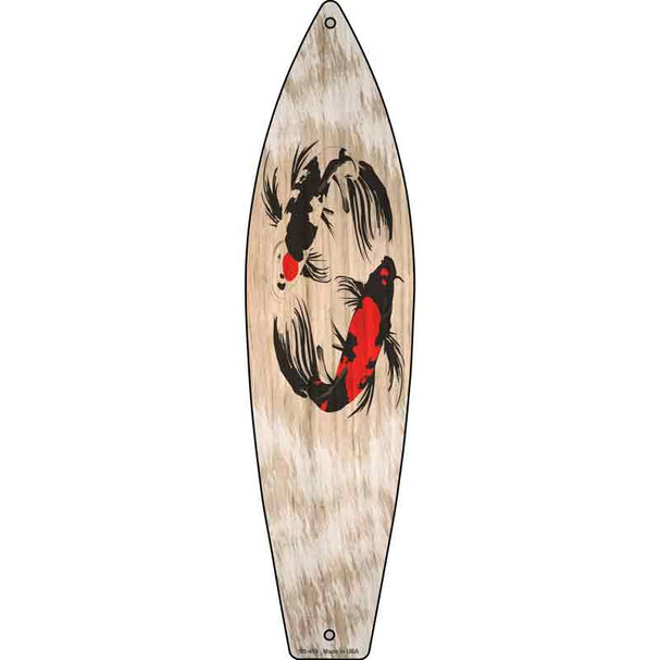 Koi Fish Wholesale Novelty Metal Surfboard Sign