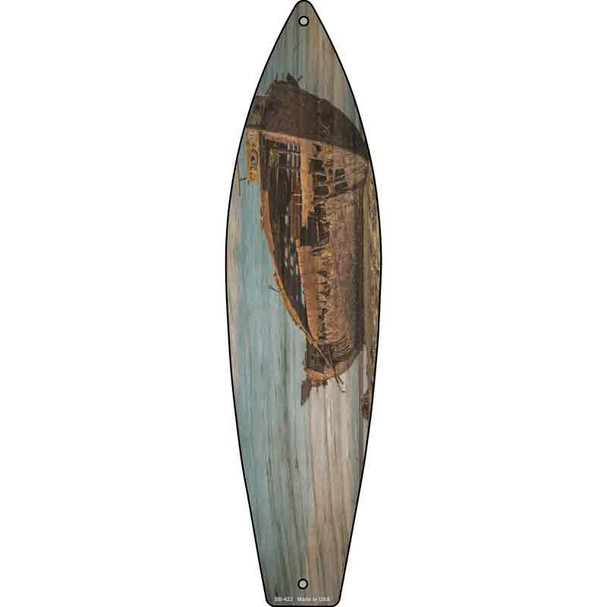 Weathered Boat Wholesale Novelty Metal Surfboard Sign