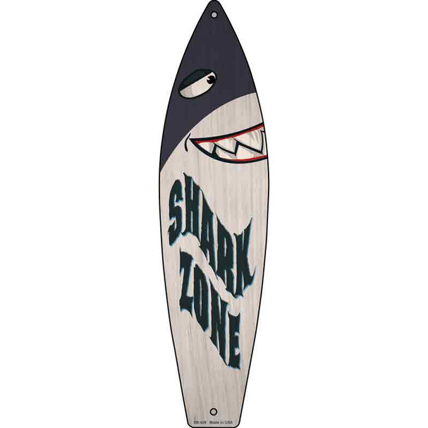 Shark Zone Wholesale Novelty Metal Surfboard Sign