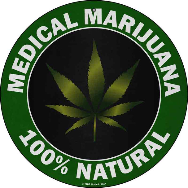 Medical Marijuana Wholesale Novelty Metal Circle C-1288