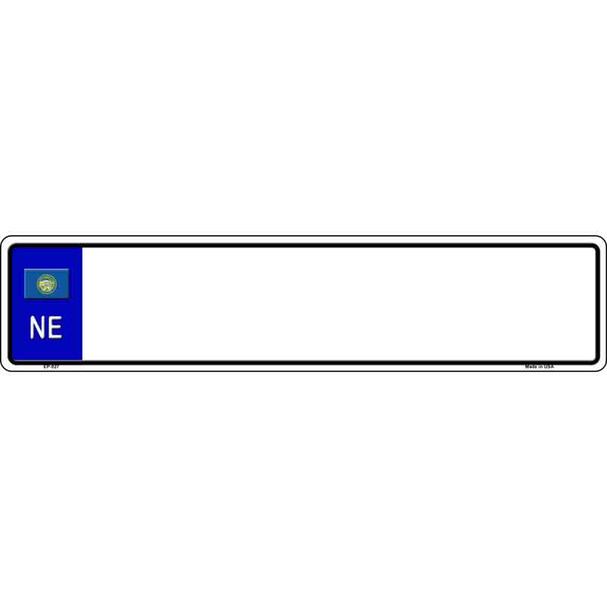 Nebraska Blank Novelty Wholesale Metal European License Plate