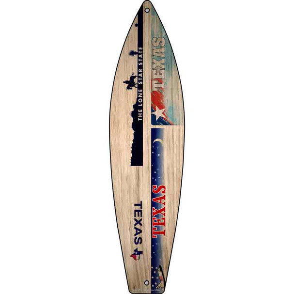 Texas License Plate Design Wholesale Novelty Metal Surfboard Sign