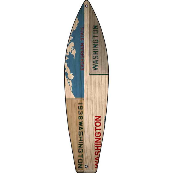 Washington License Plate Design Wholesale Novelty Metal Surfboard Sign