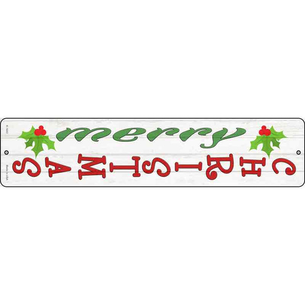 Merry Christmas Mistletoe Wholesale Novelty Metal Street Sign