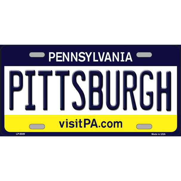 Pittsburgh Pennsylvania State Novelty Wholesale Metal License Plate