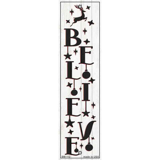 Believe Reindeer White Wholesale Novelty Metal Bookmark BM-112