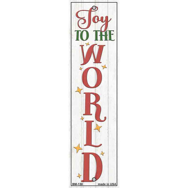 Joy To The World White Wholesale Novelty Metal Bookmark BM-130