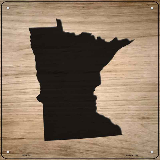 Minnesota Shape Letter Tile Wholesale Novelty Metal Square Sign