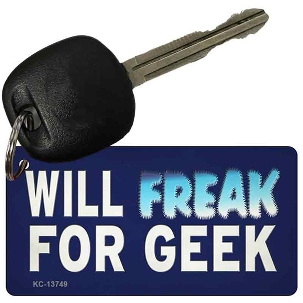 Will Freak For Geek Wholesale Novelty Metal Key Chain Tag
