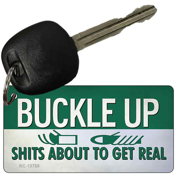 Buckle Up Wholesale Novelty Metal Key Chain Tag