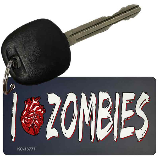 I Love Zombies Wholesale Novelty Metal Key Chain Tag