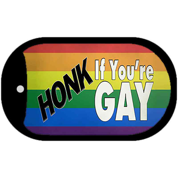 Honk If Youre Gay Wholesale Novelty Metal Dog Tag Necklace Tag