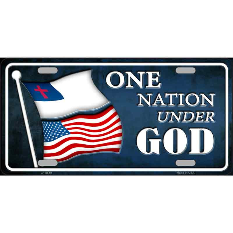 One　Plate　Nation　God　License　Under　Novelty　Metal　Wholesale　Tag