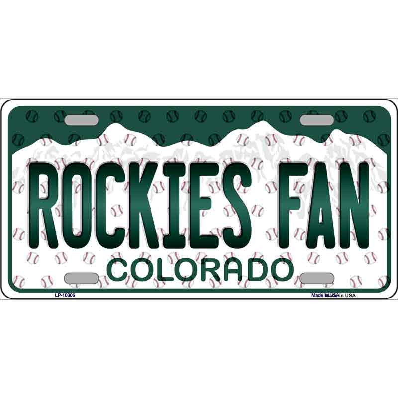 Rockies Fan Colorado Background Novelty Wholesale Metal License