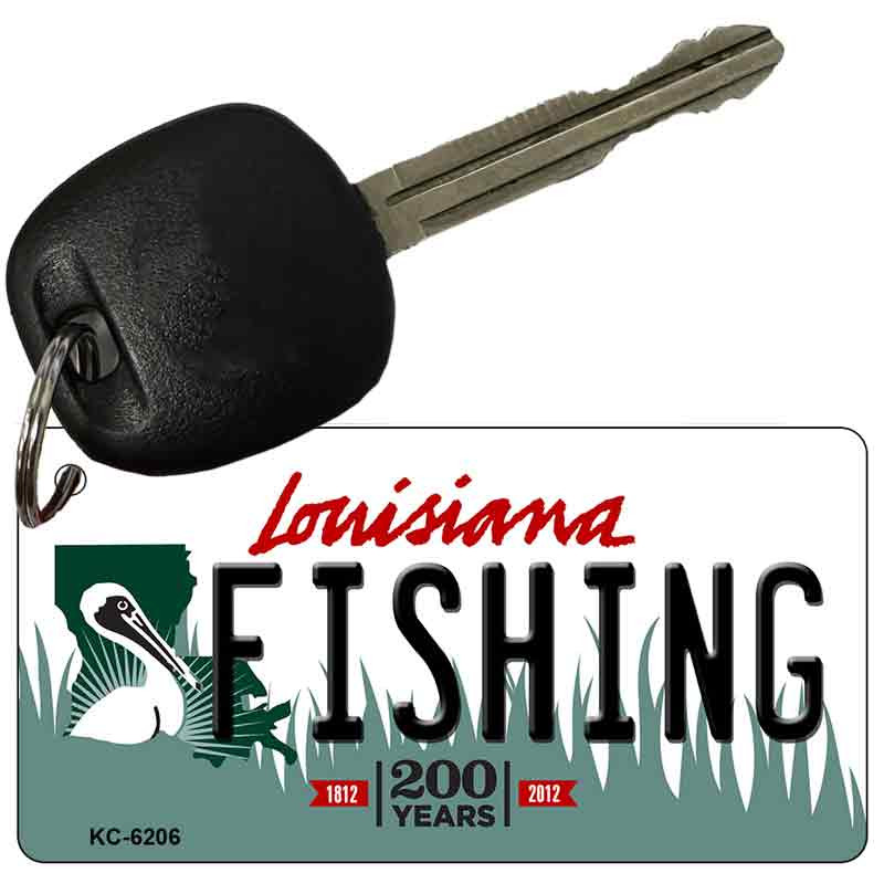 Louisiana State License Plate Novelty Key Chain