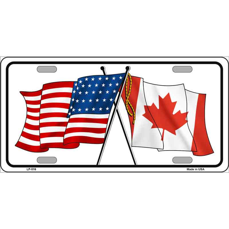 Canadian Flag License Plate