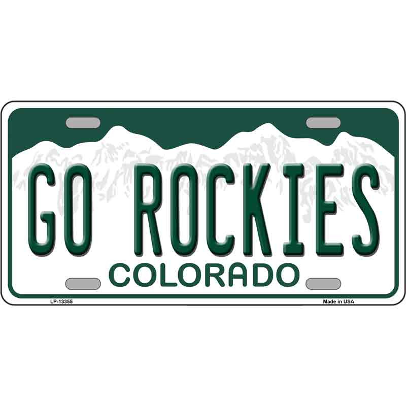 Go Rockies Wholesale Novelty Metal License Plate Tag Tag LP-13355