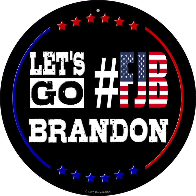 Lets Go Brandon FJB Wholesale Novelty Metal Street Sign