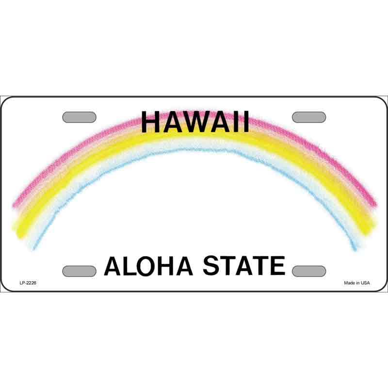 Hawaii Rainbow License Plate – RusticPlates