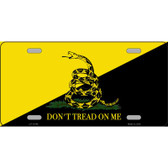 Dont Tread On Me Yellow|Black Wholesale Novelty Metal License Plate