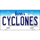 Cyclones Wholesale Novelty Metal License Plate Tag