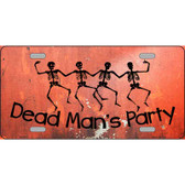 Dead Mans Party Novelty Wholesale Metal License Plate