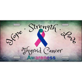 Thyroid Cancer Ribbon Novelty Wholesale Metal License Plate