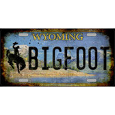 Bigfoot Wyoming Wholesale Novelty Metal License Plate Tag