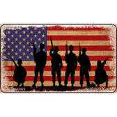 Military Soldiers American Flag Wholesale Novelty Metal Magnet