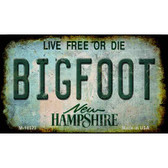 Bigfoot New Hampshire Wholesale Novelty Metal Magnet