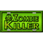 Zombie Killer Wholesale Metal Novelty License Plate