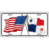 Panama Crossed US Flag Wholesale Novelty Metal License Plate