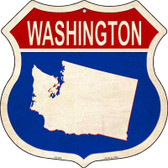 Washington Silhouette Wholesale Novelty Metal Highway Shield HS-689