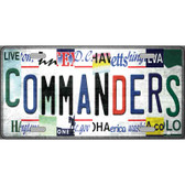 Commanders Strip Art Wholesale Novelty Metal License Plate