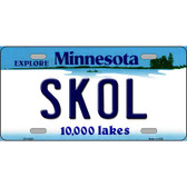 Skol Minnesota Wholesale Novelty Metal License Plate