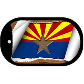 Arizona State Flag Scroll Dog Tag Kit Wholesale Metal Novelty Necklace