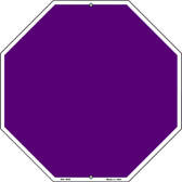 Purple Dye Sublimation Wholesale Octagon Metal Novelty Stop Sign BS-1008