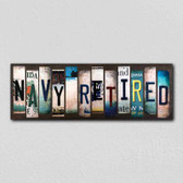 Navy Retired Wholesale Novelty License Plate Strips Wood Sign