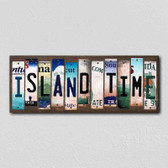 Island Time Wholesale Novelty License Plate Strips Wood Sign