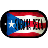 Sabana Seca Puerto Rico State Flag Wholesale Novelty Metal Dog Tag Necklace