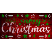 Merry Christmas Wholesale Novelty Metal License Plate