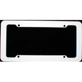 White FRAME Wholesale Plastic License Plate Frame