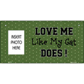 Cat Love Green Photo Insert Pocket Wholesale Metal Novelty Small Sign